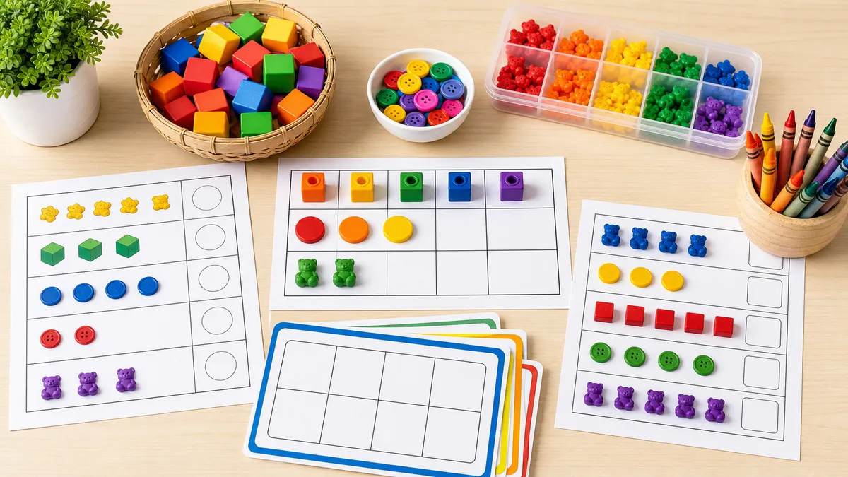Counting Objects Worksheets for Preschool and Kindergarten | iBloom