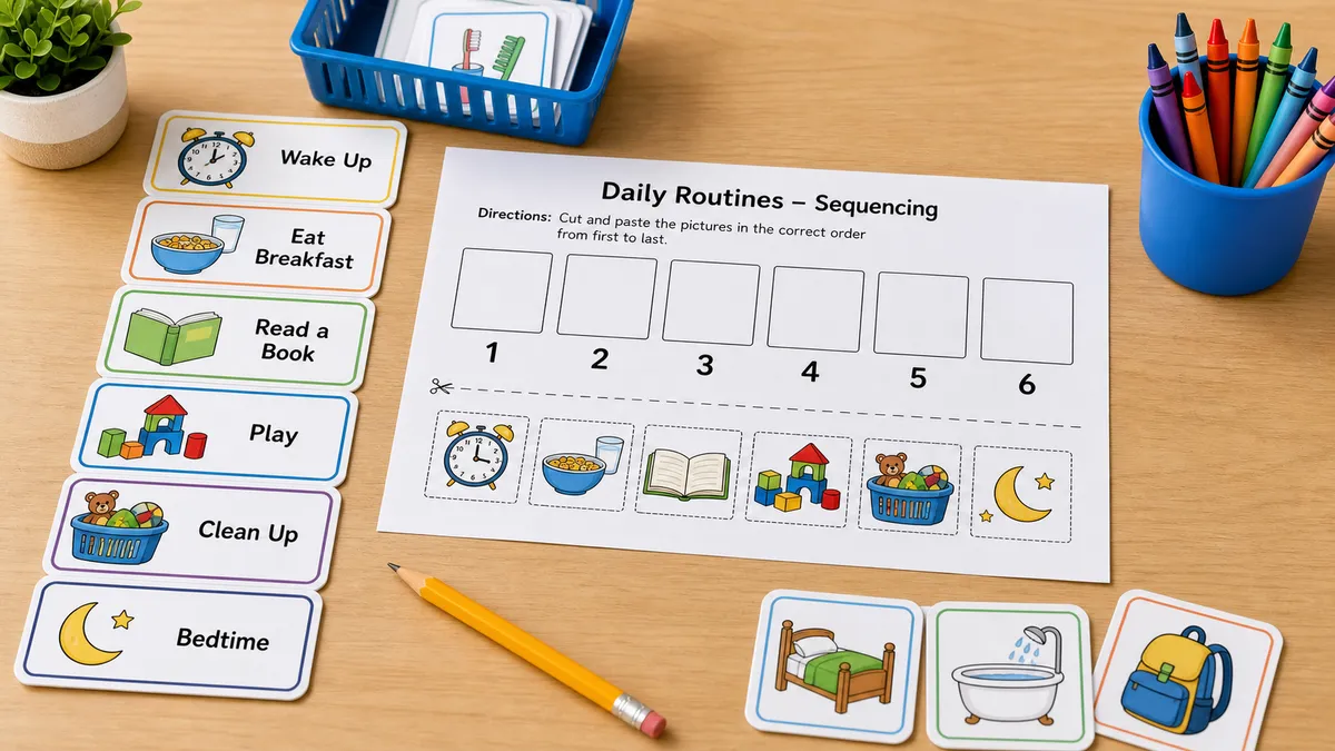 Daily Routine Worksheets for Kids | iBLOOM Learning