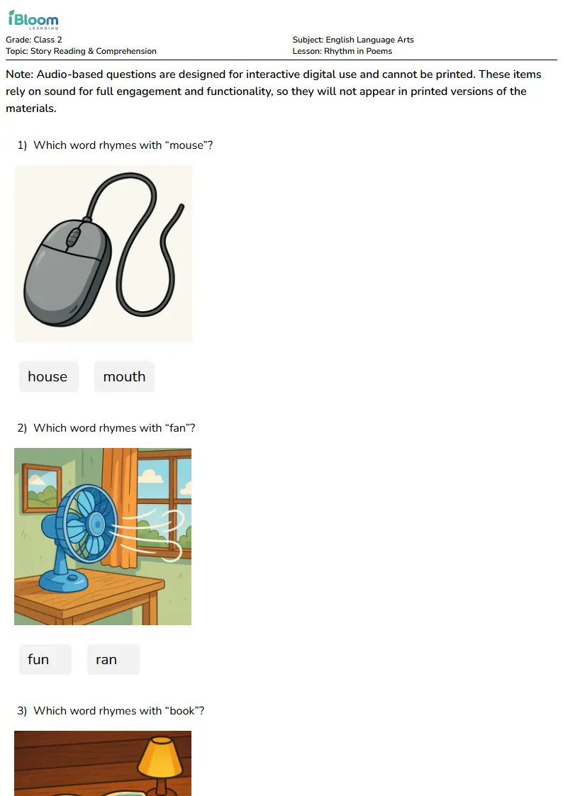 Rhythm in Poems Lesson for Class 2 | iBloom