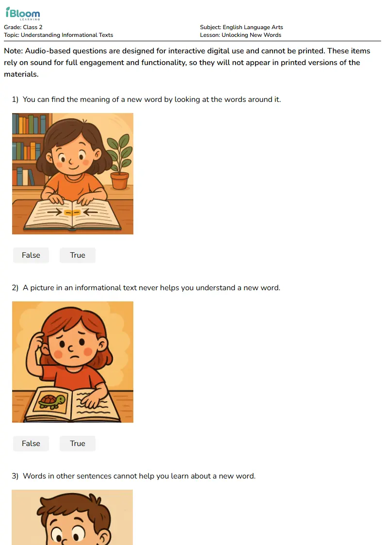 Unlocking New Words Lesson for Class 2 | iBloom