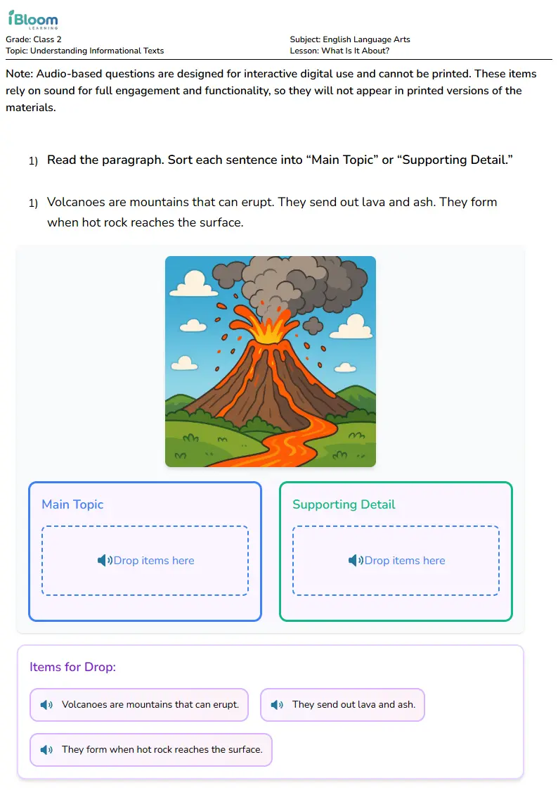 What Is It About? Lesson for Class 2 | iBloom