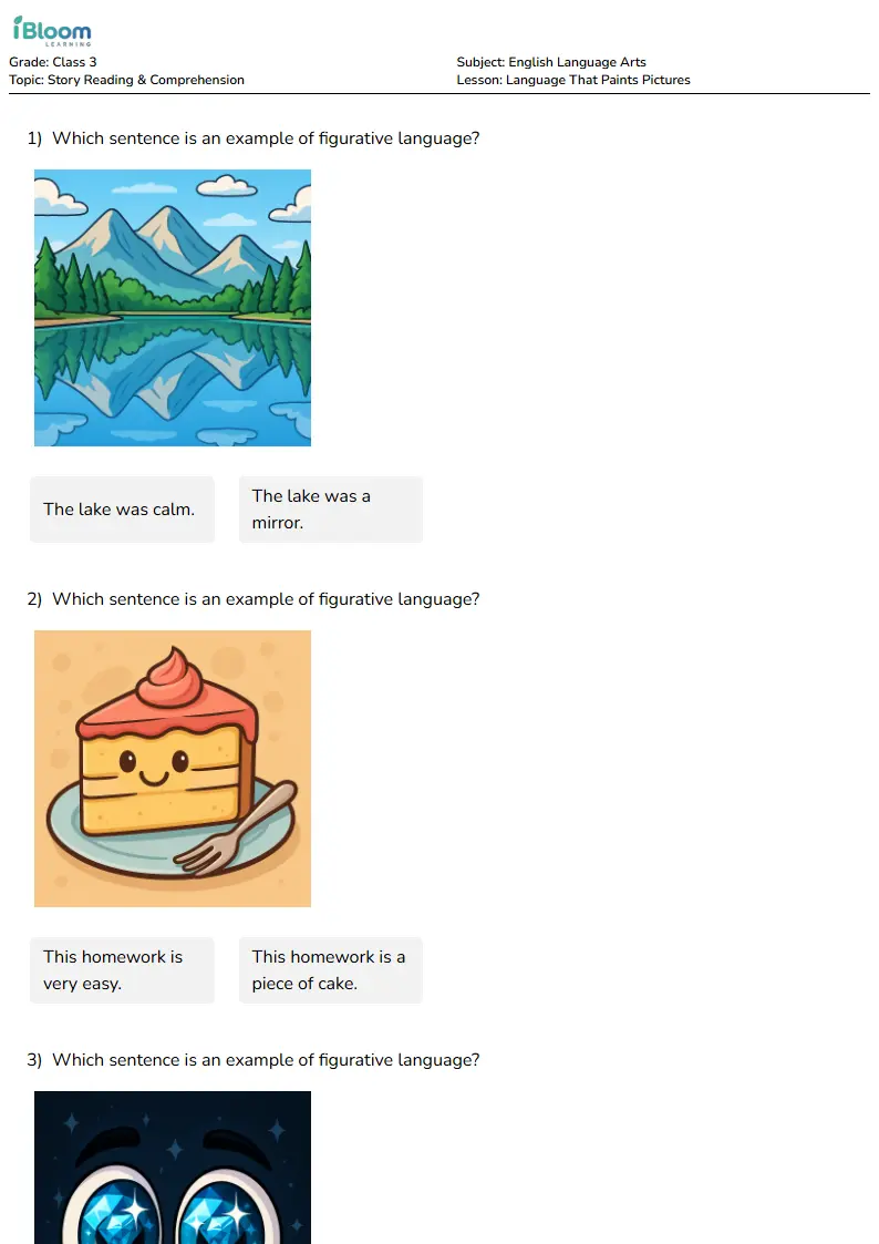 Language That Paints Pictures Lesson for Class 3 | iBloom