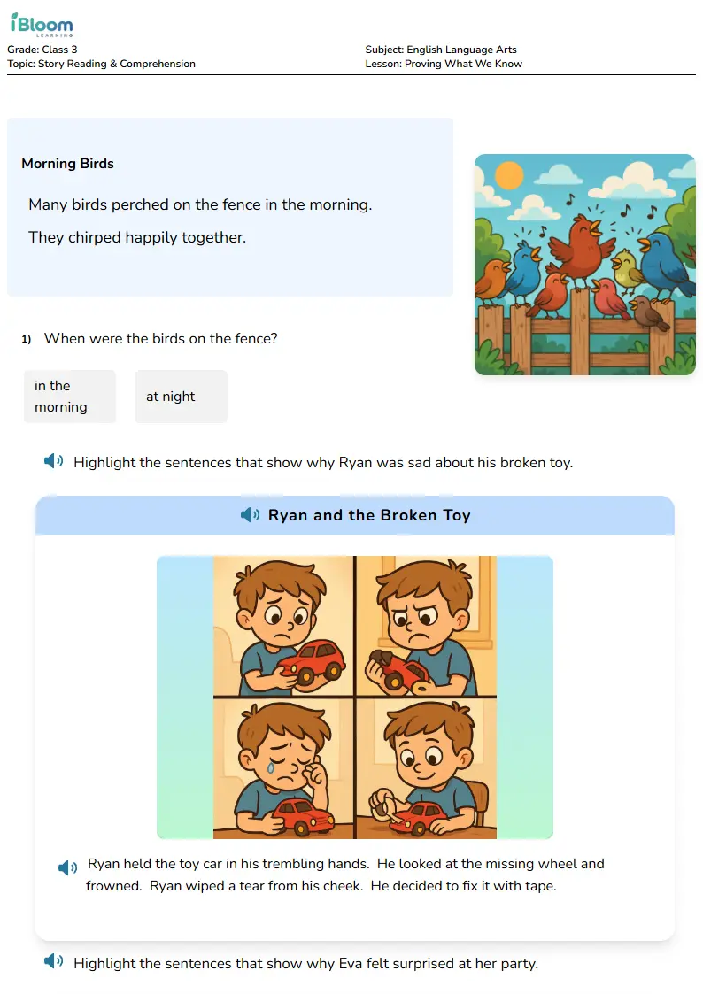 Proving What We Know Lesson for Class 3 | iBloom