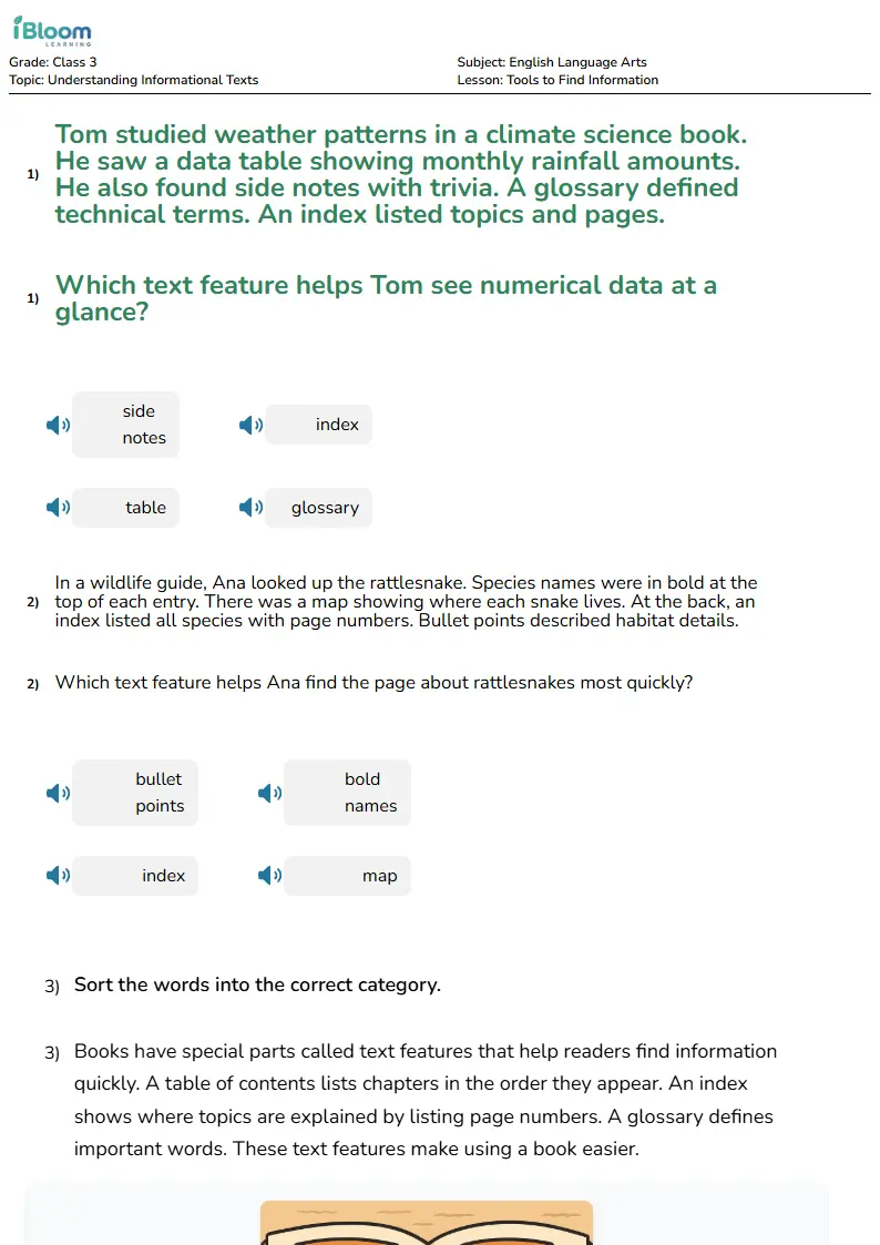 Tools to Find Information Lesson for Class 3 | iBloom