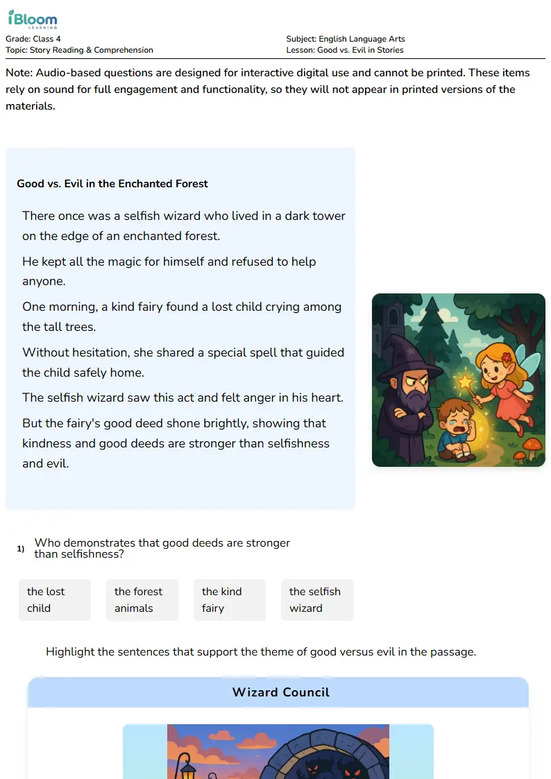 Good vs. Evil in Stories Lesson for Class 4 | iBloom