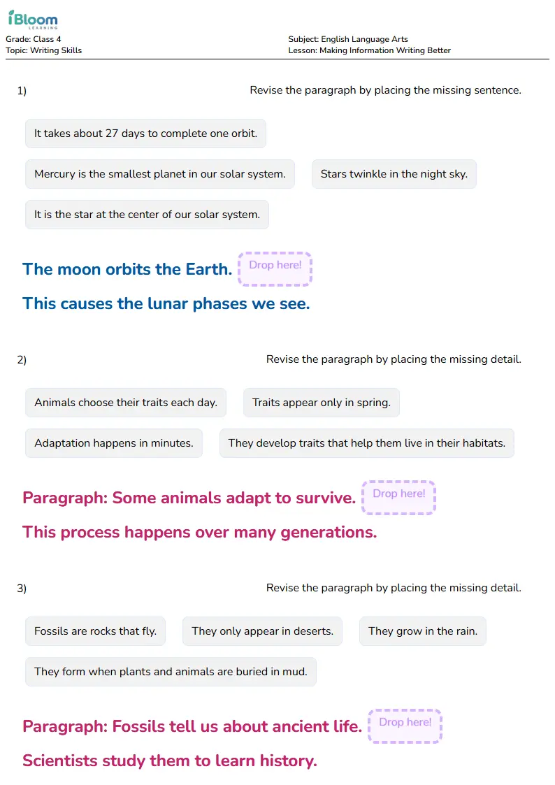 Making Information Writing Better Lesson for Class 4 | iBloom