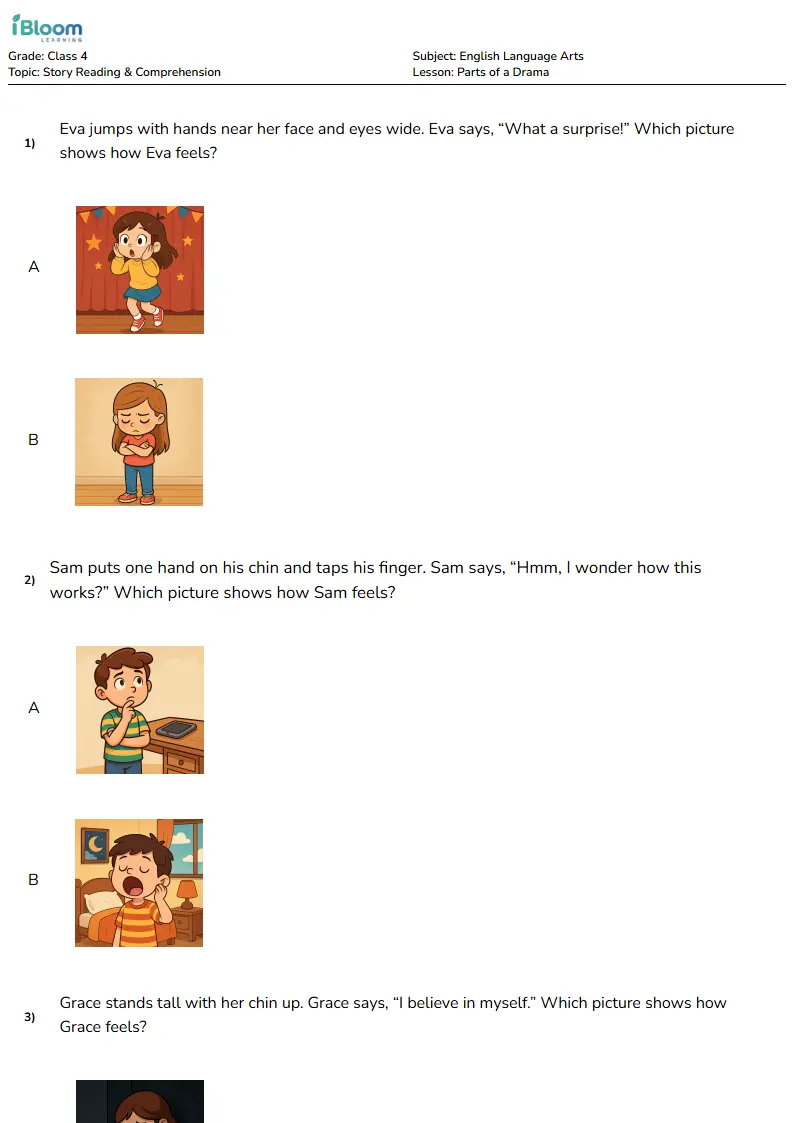 Parts of a Drama Lesson for Class 4 | iBloom