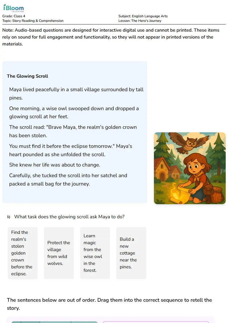 The Hero's Journey Lesson for Class 4 | iBloom