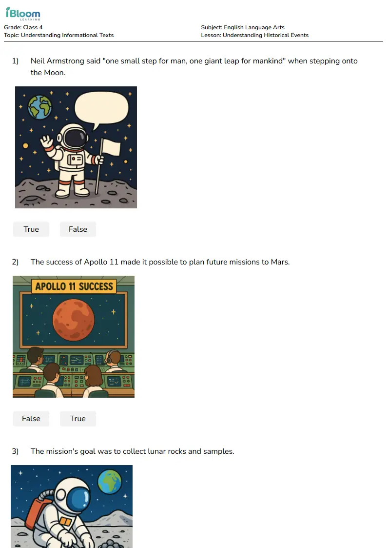 Understanding Historical Events Lesson for Class 4 | iBloom