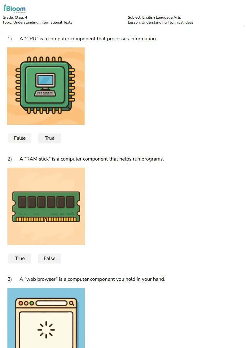 Understanding Technical Ideas Lesson for Class 4 | iBloom