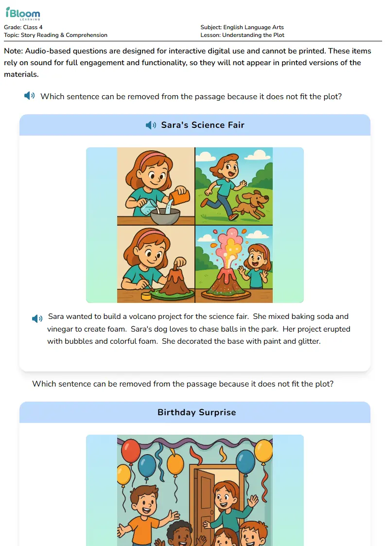 Understanding the Plot Lesson for Class 4 | iBloom