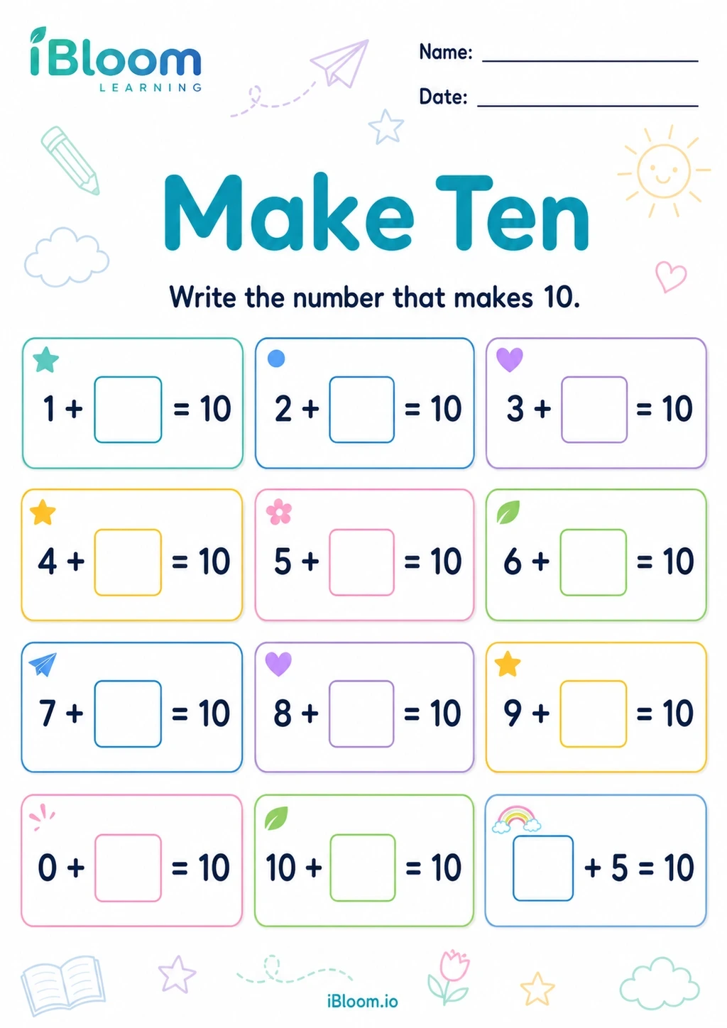 Preview page 1 of Make Ten