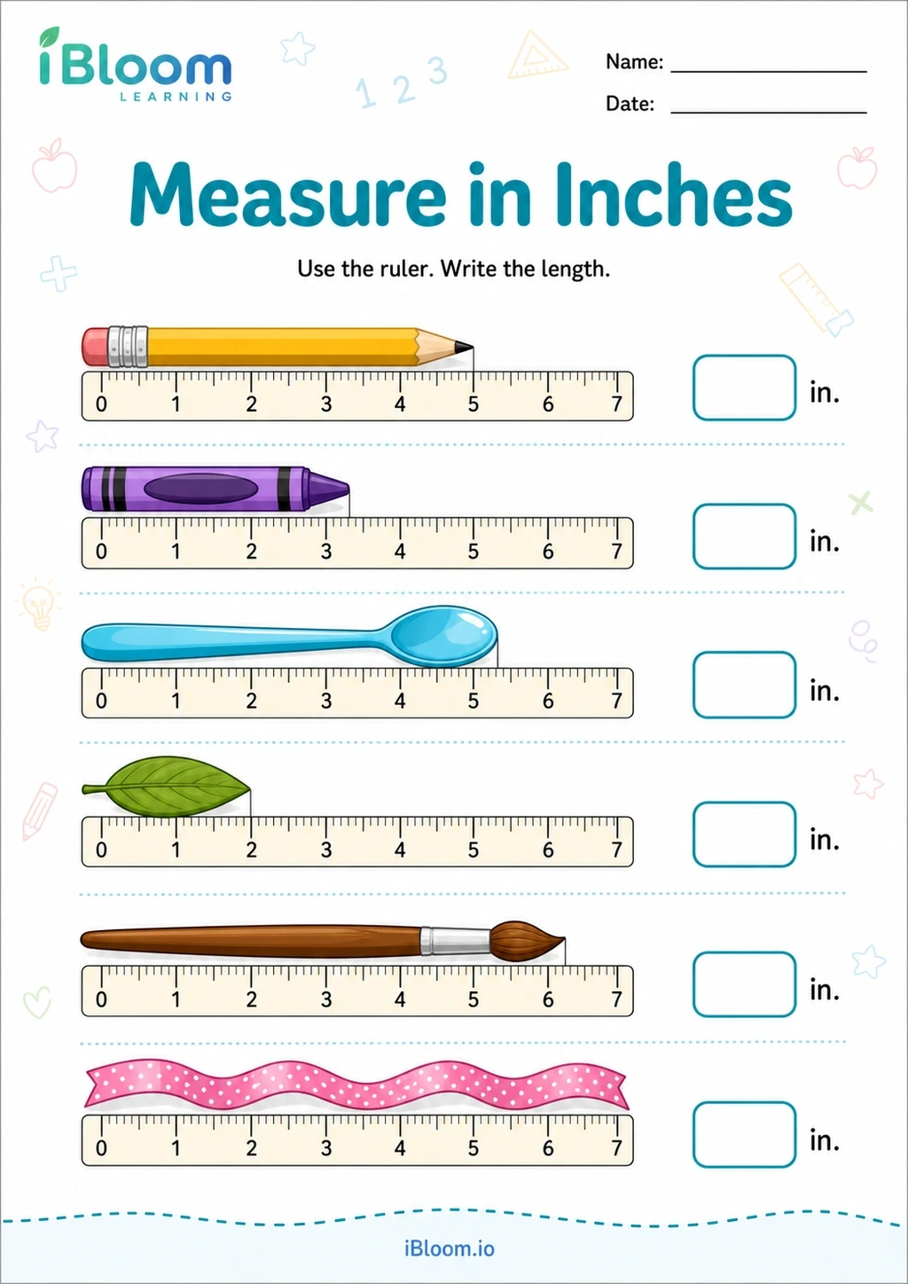 Preview page 1 of Measure in Inches