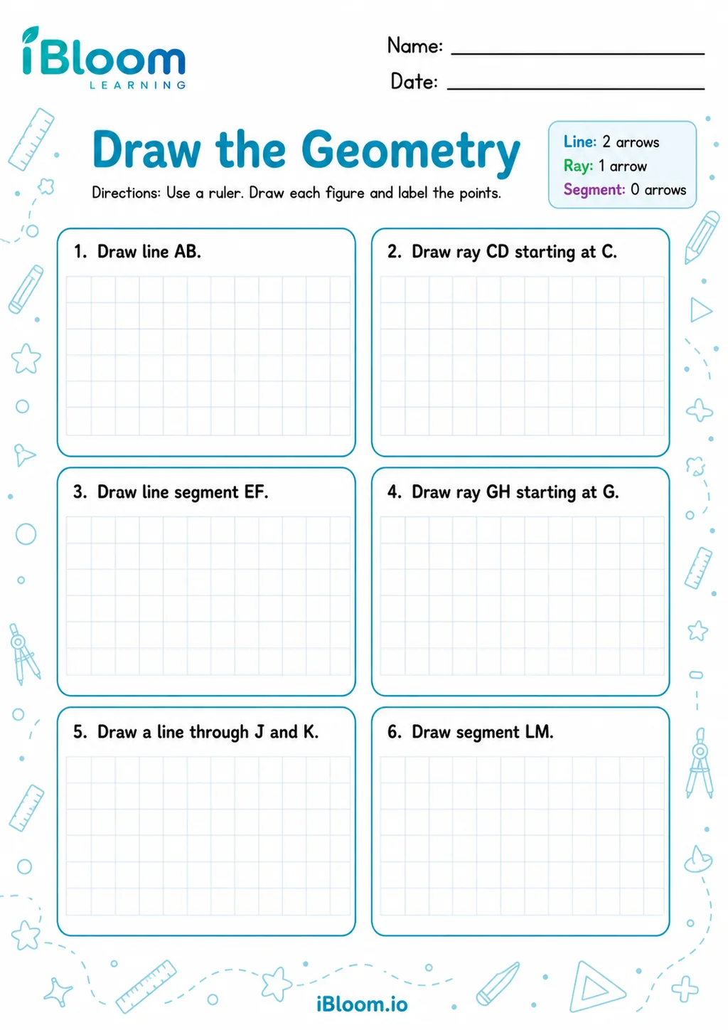 Preview of Draw the Geometry worksheet