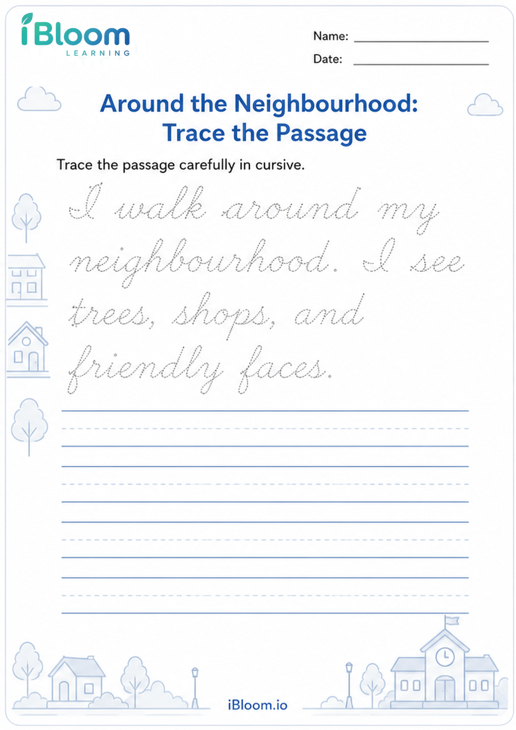 Preview page 1 of Around the Neighbourhood: Trace the Passage