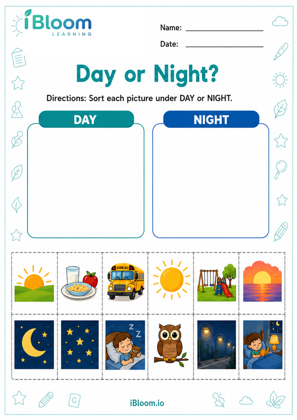 Preview page 1 of Day or Night?