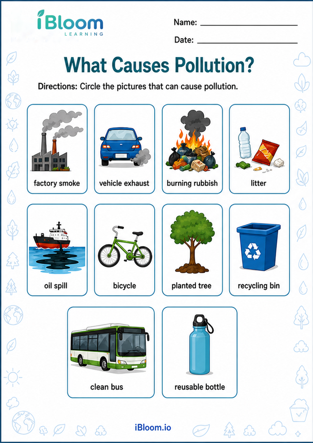 Preview page 1 of What Causes Pollution?