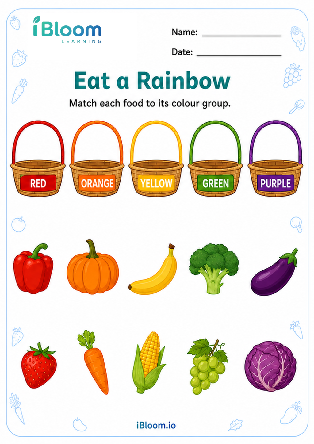 Preview page 1 of Eat a Rainbow