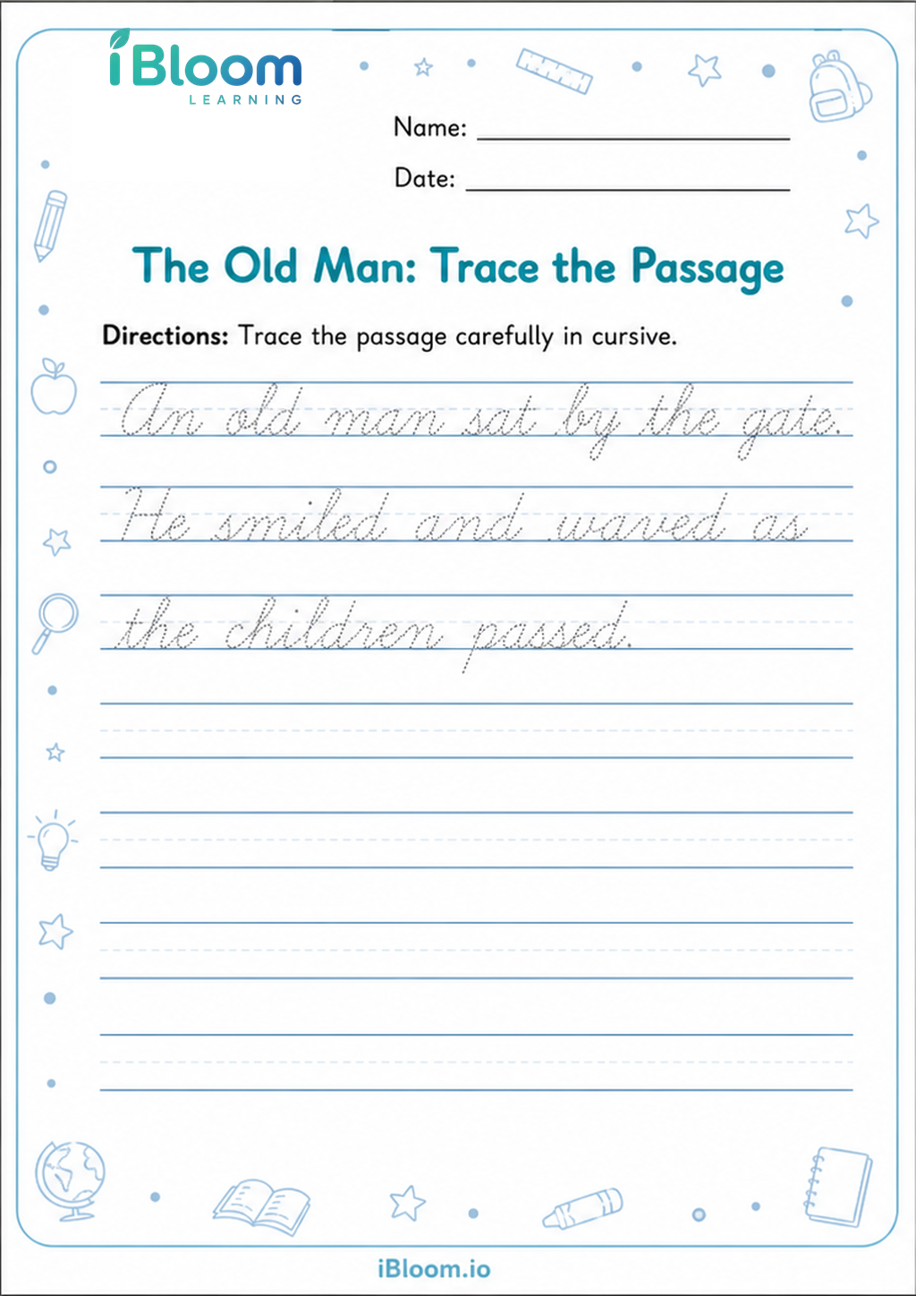 Preview page 1 of The Old Man: Trace the Passage