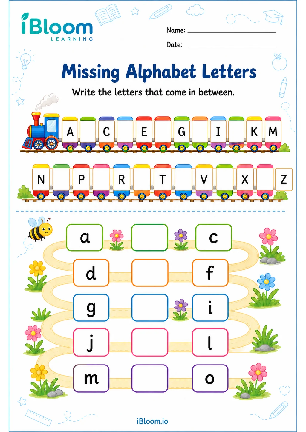Preview page 1 of Missing Alphabet Letters