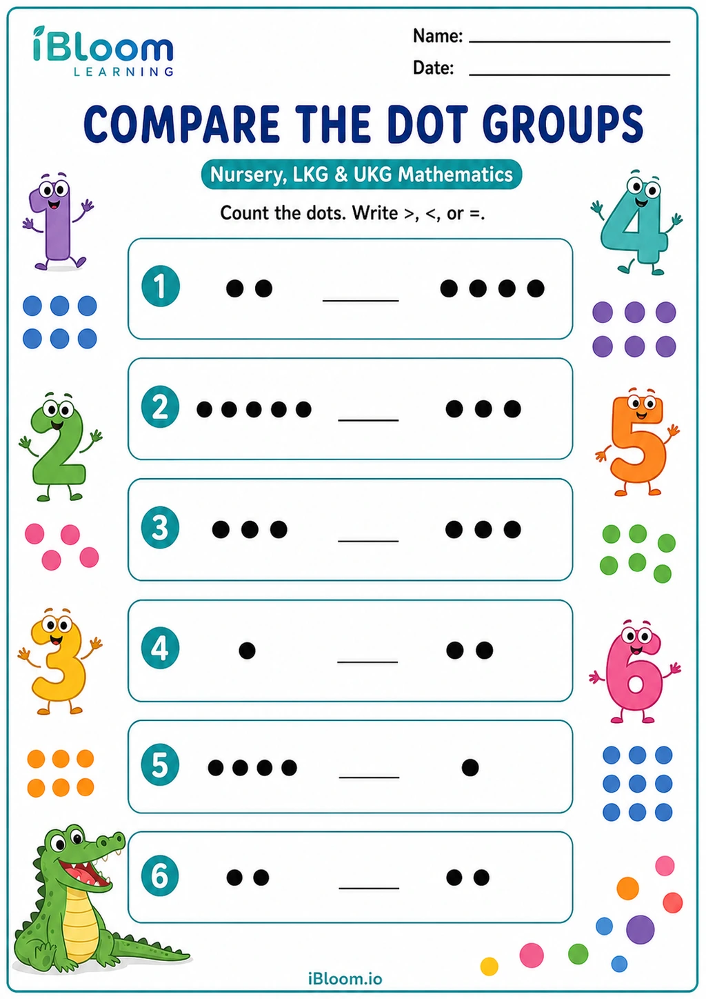 Preview page 1 of Compare the Dot Groups