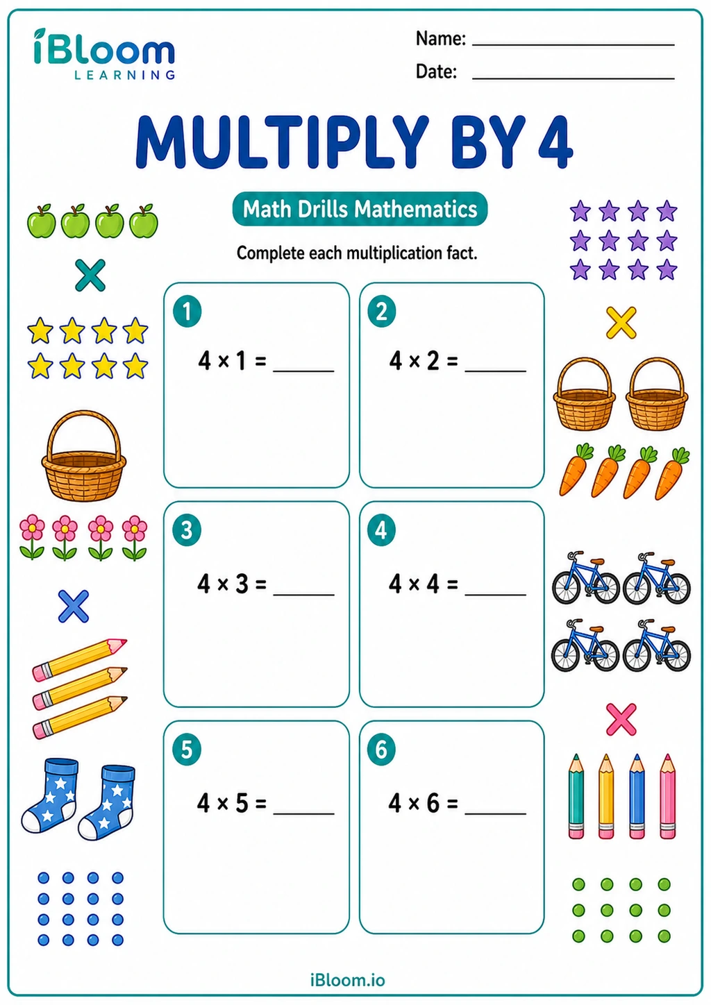 Preview page 1 of Multiply by 4