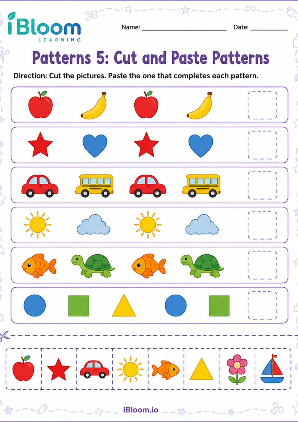 Preview page 1 of Patterns 5: Cut and Paste Patterns