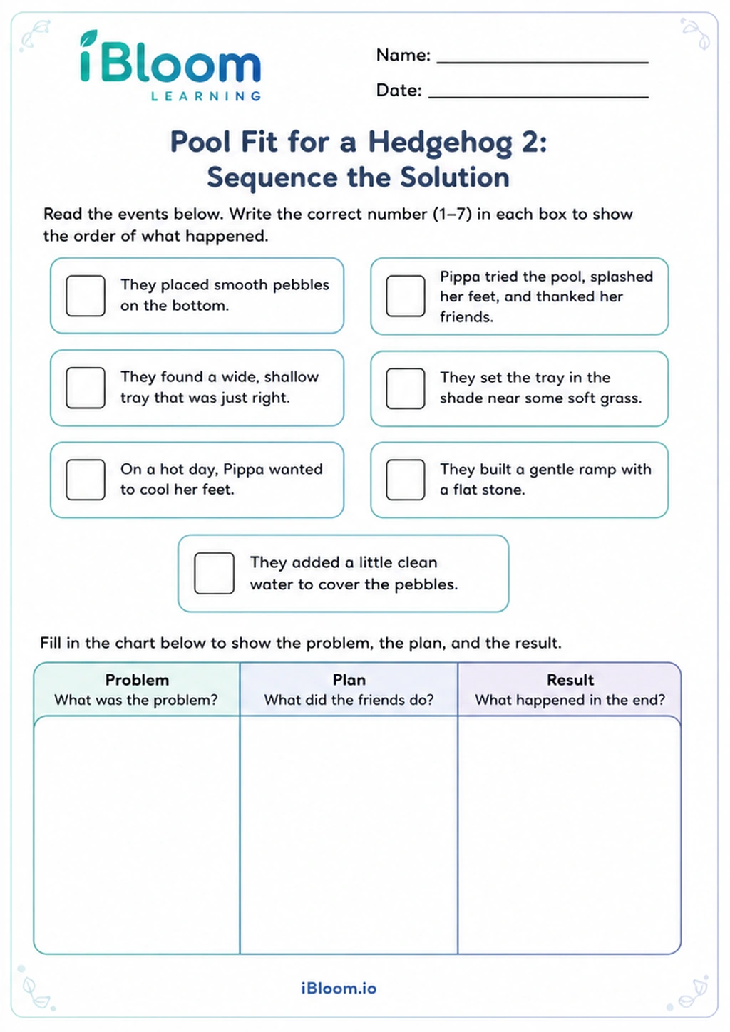 Preview page 1 of Pool Fit for a Hedgehog 2: Sequence the Solution