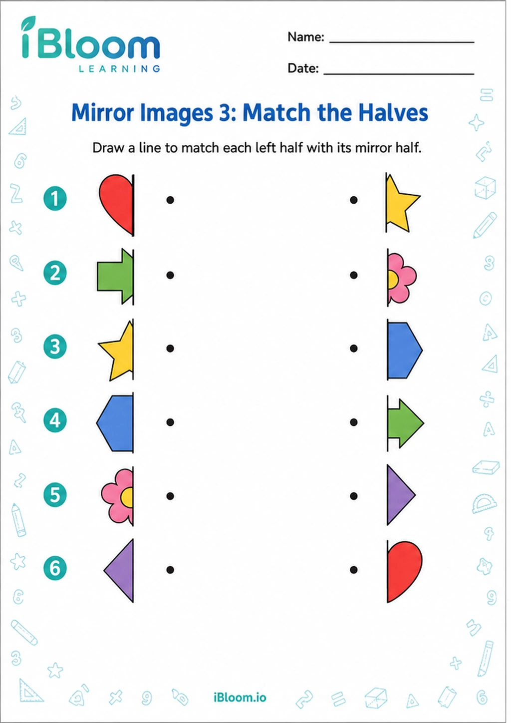 Preview page 1 of Mirror Images 3: Match the Halves