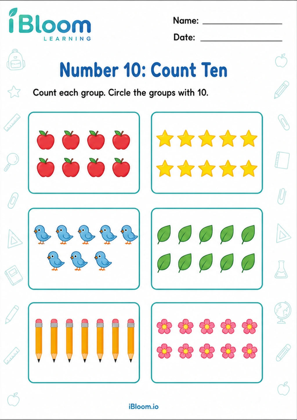 Preview page 1 of Number 10: Count Ten