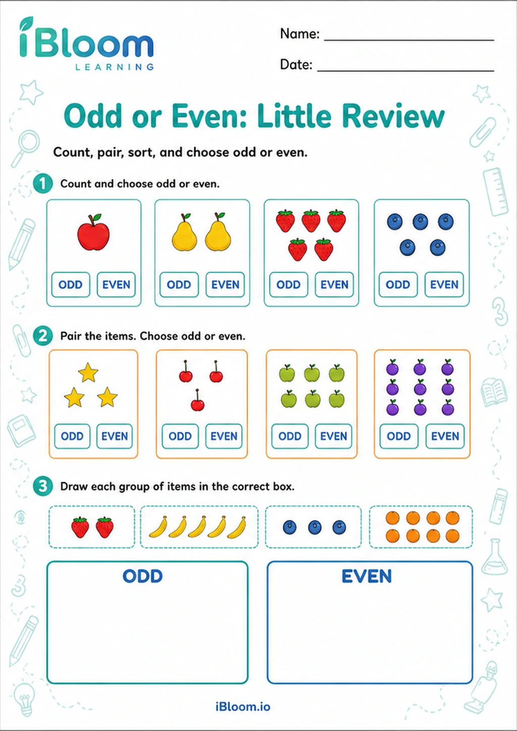 Preview page 1 of Odd or Even: Little Review