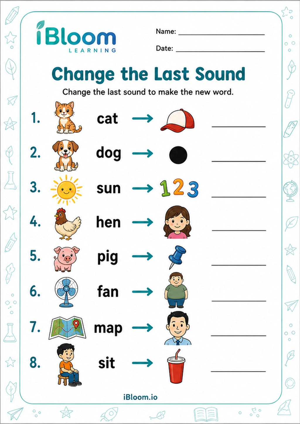 Preview page 1 of Change the Last Sound