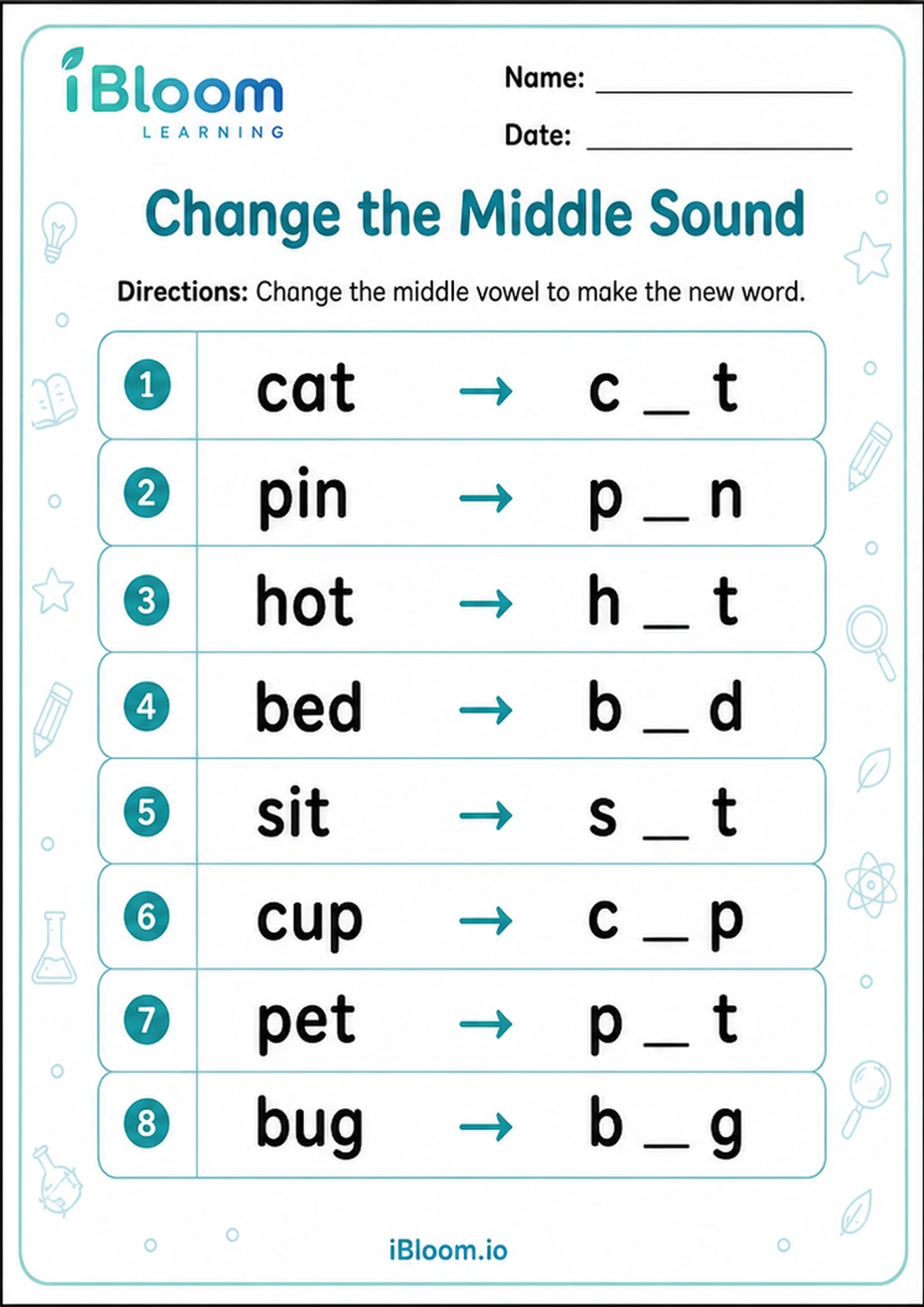 Preview page 1 of Change the Middle Sound