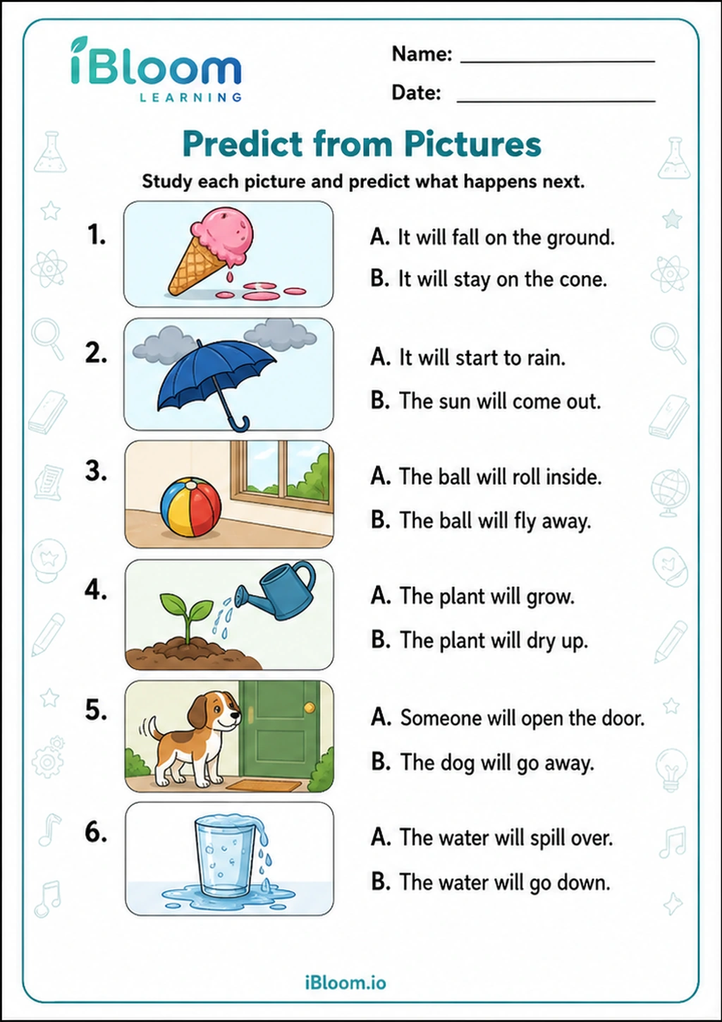 Preview page 1 of Predict from Pictures