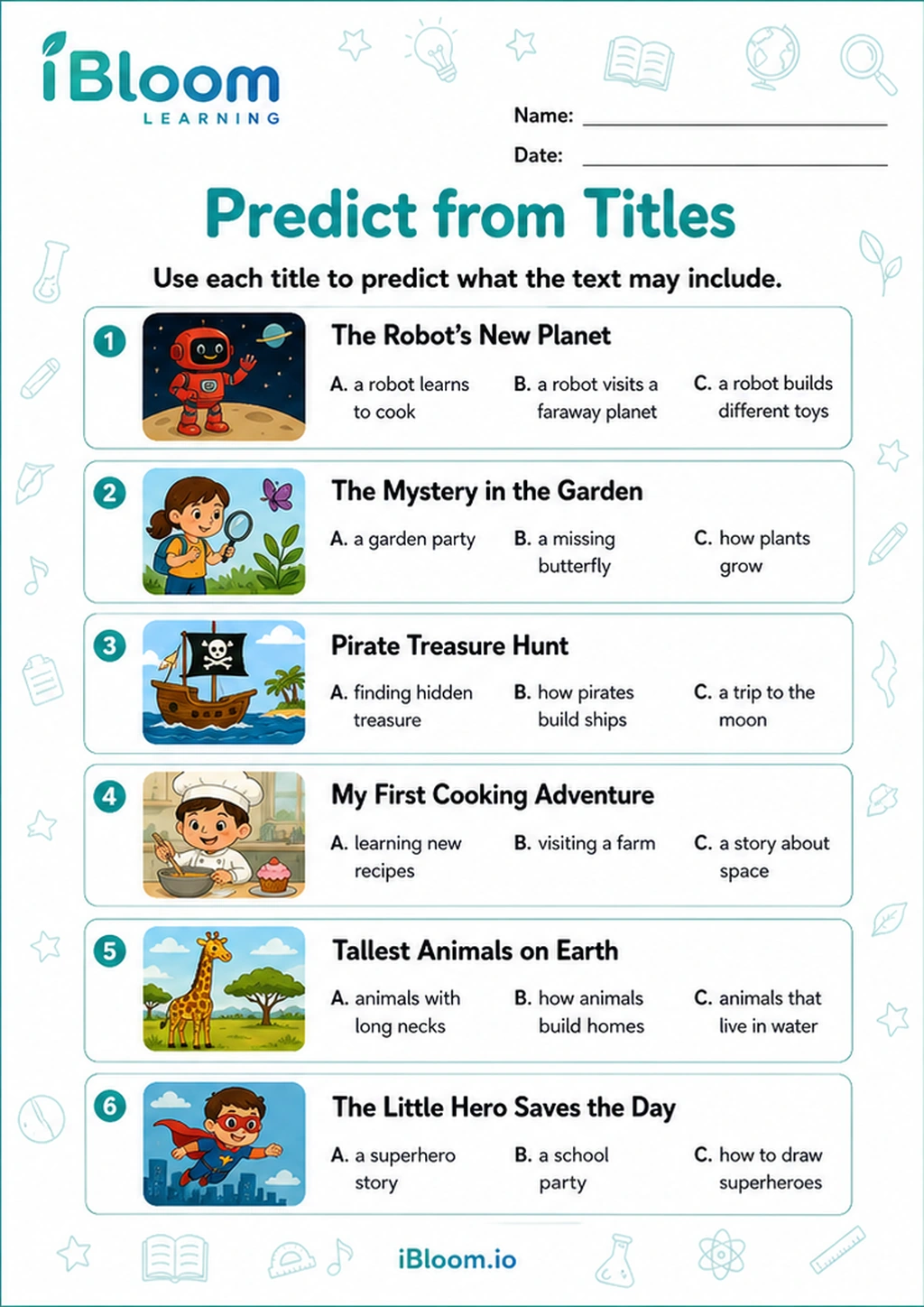 Preview page 1 of Predict from Titles