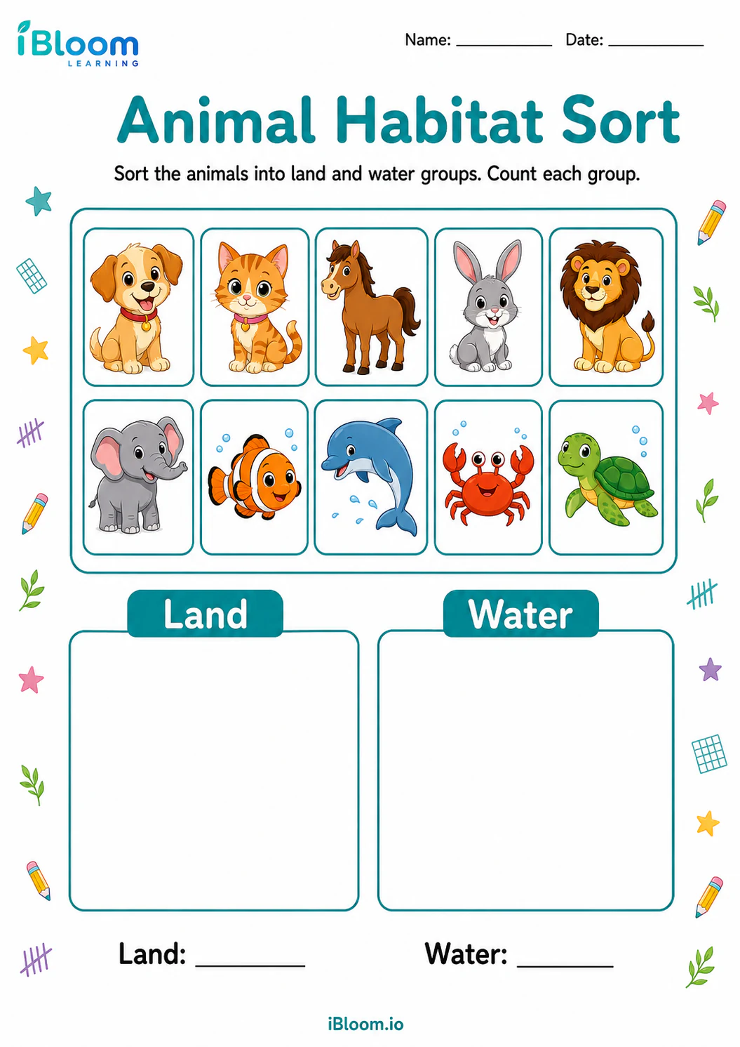 Preview of Animal Habitat Sort worksheet