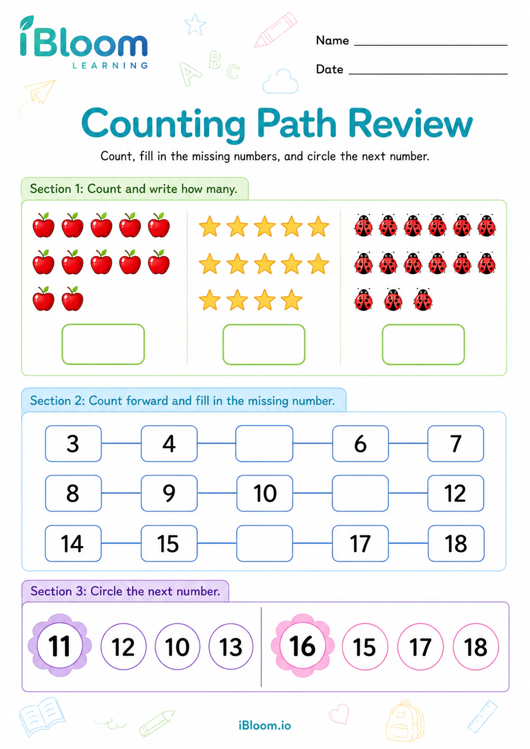 Preview page 1 of Counting Path Review