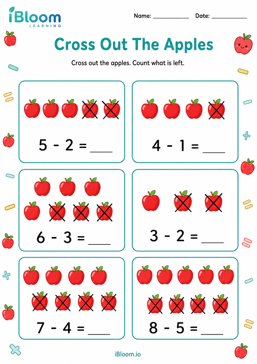Preview page 1 of Cross Out The Apples