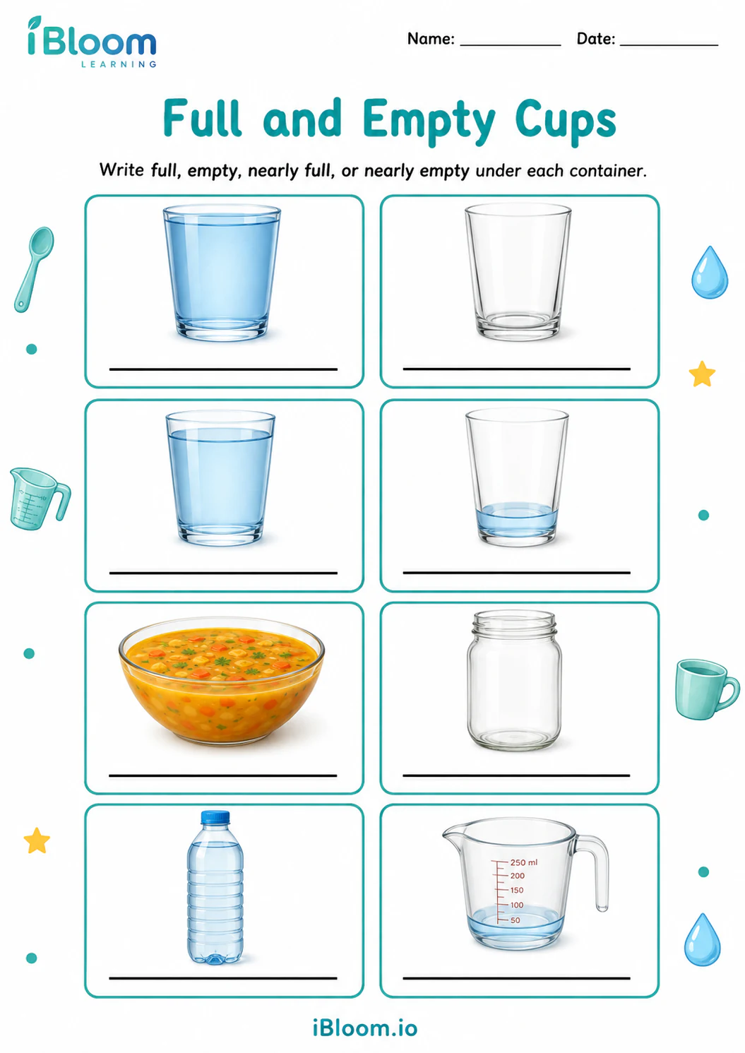 Preview page 1 of Full and Empty Cups