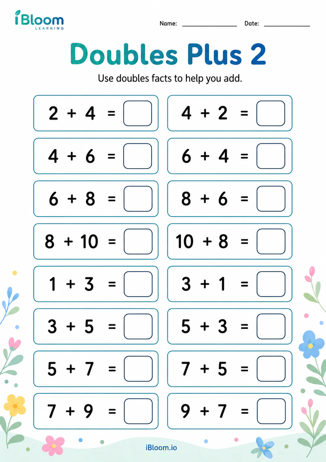 Preview page 1 of Doubles Plus 2