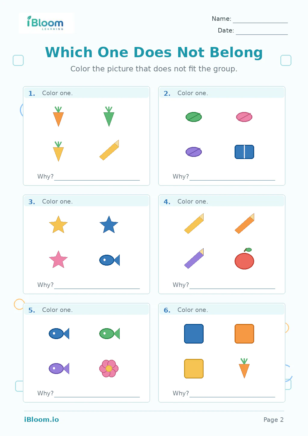 Preview page 1 of Which One Does Not Belong