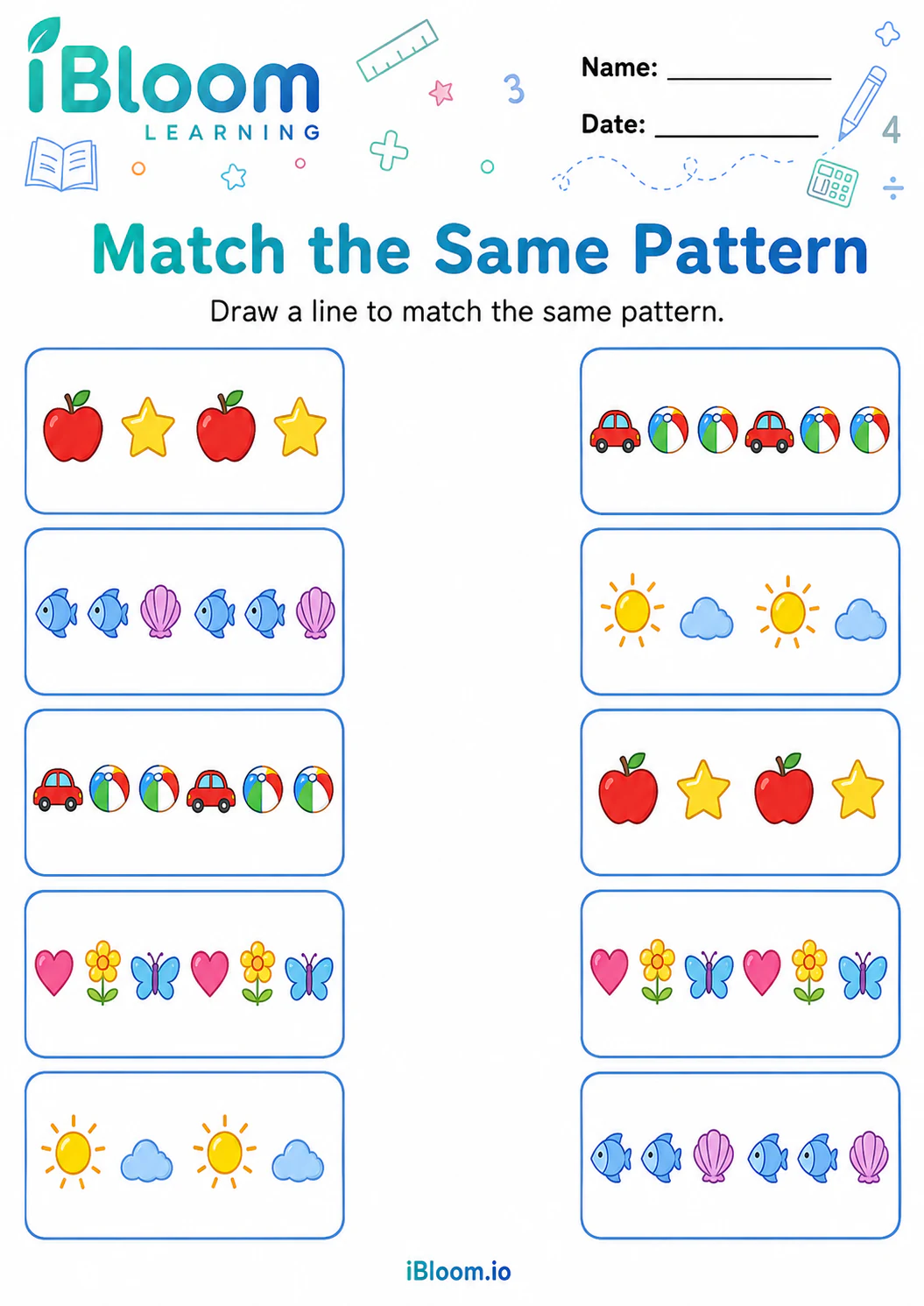 Preview page 1 of Match the Same Pattern