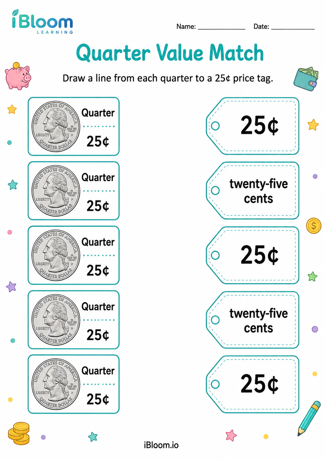 Preview page 1 of Quarter Value Match