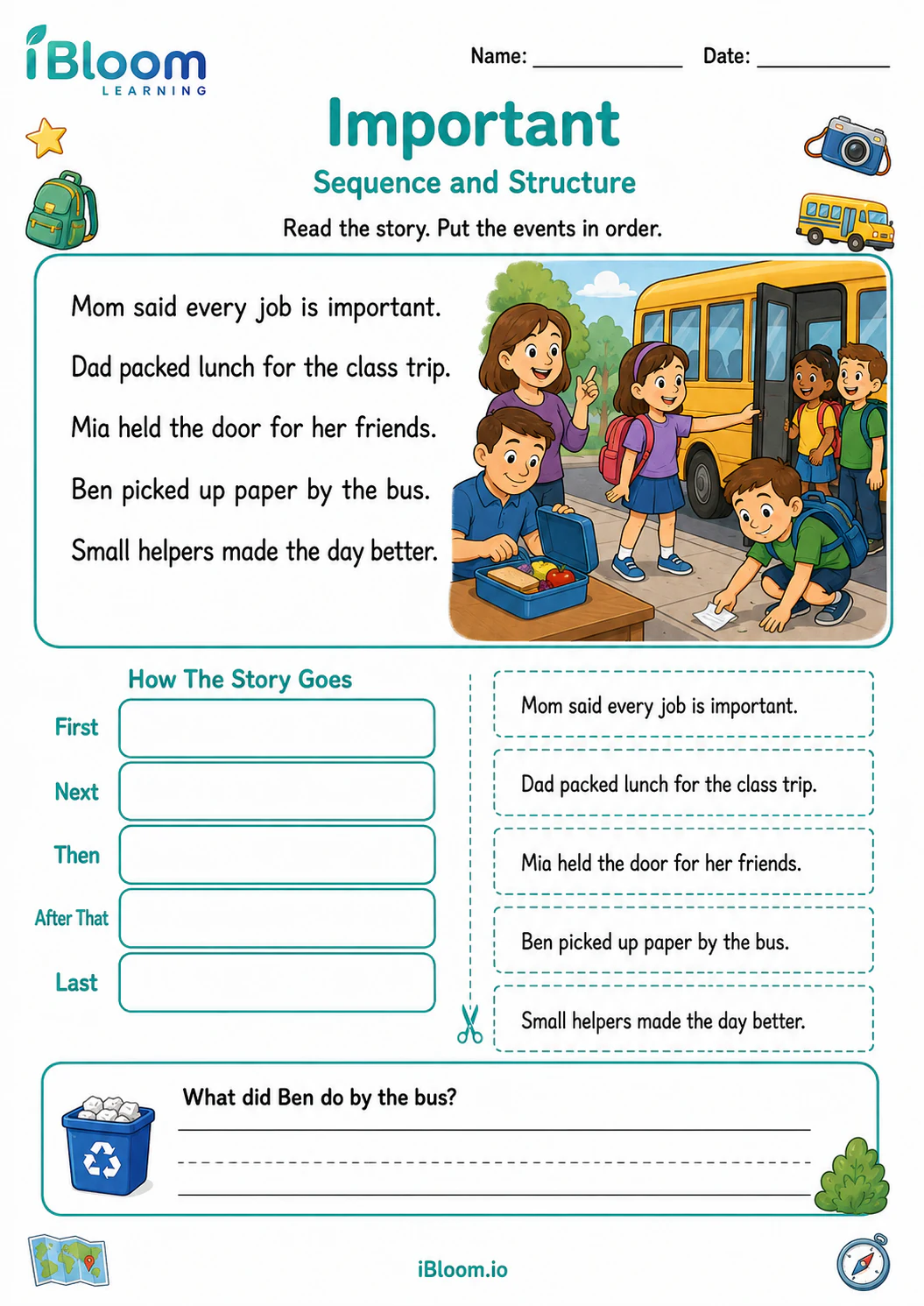 Preview page 1 of Important — Sequence and Structure