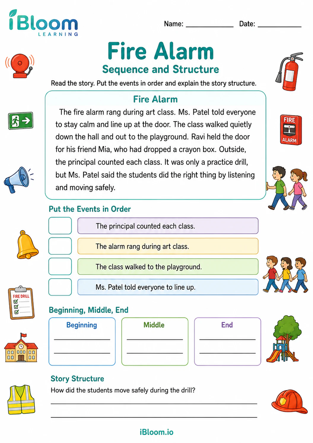 Preview page 1 of Fire Alarm — Sequence and Structure