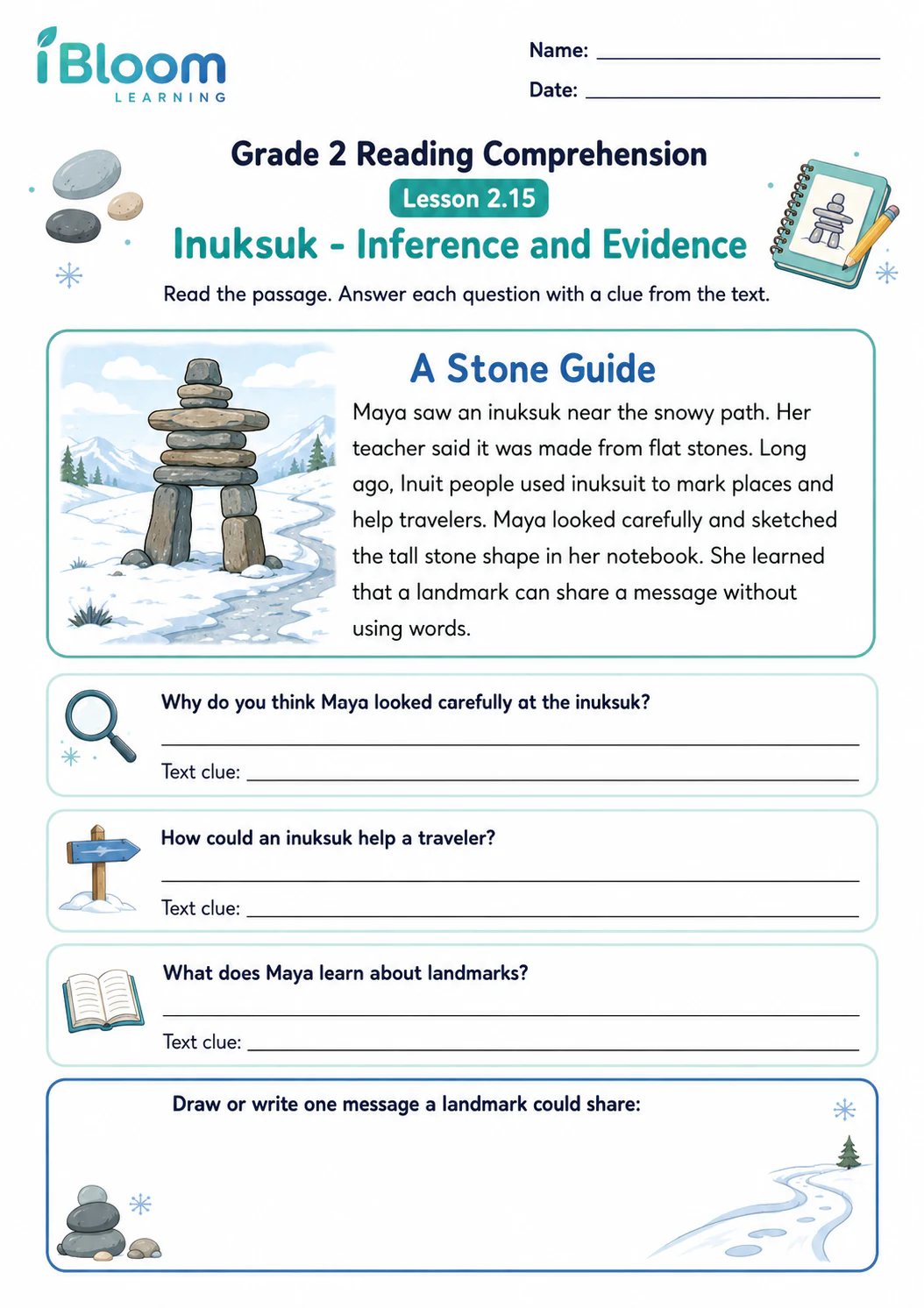 Preview page 1 of Inuksuk — Inference and Evidence
