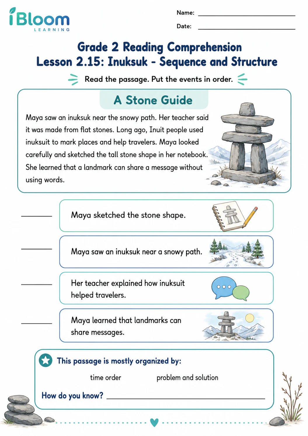 Preview page 1 of Inuksuk — Sequence and Structure