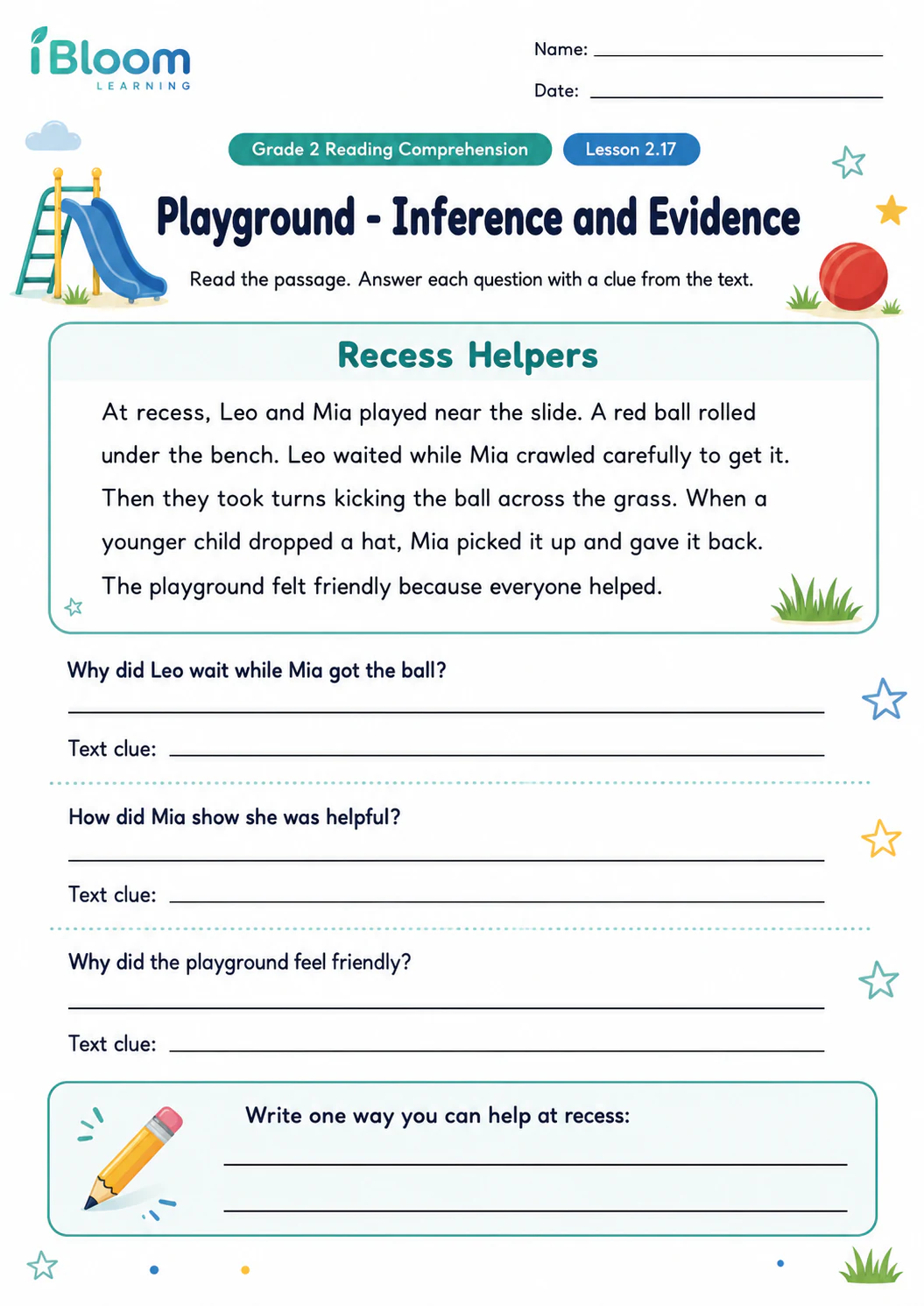 Preview page 1 of Playground — Inference and Evidence