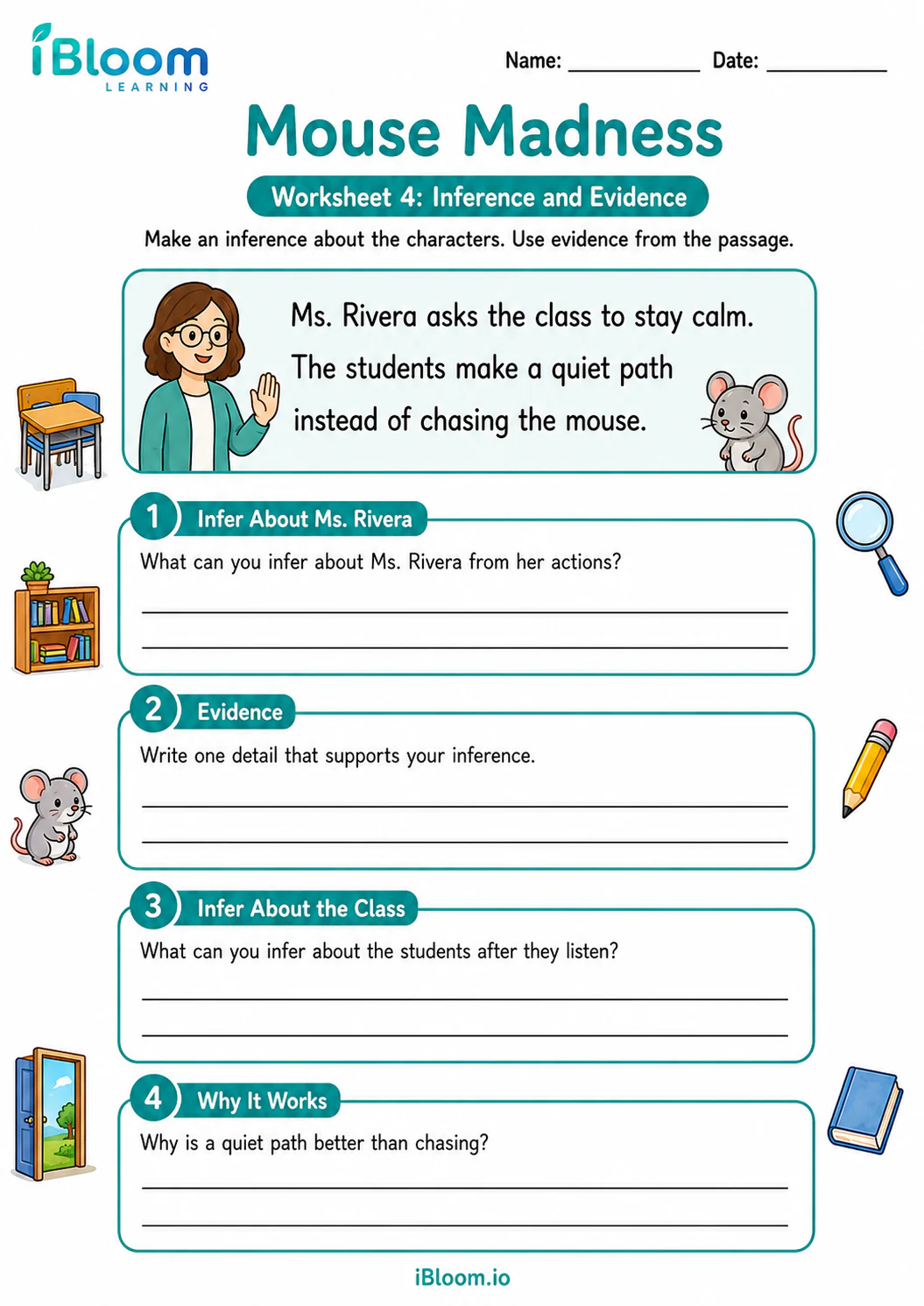 Preview page 1 of Mouse Madness — Inference and Evidence
