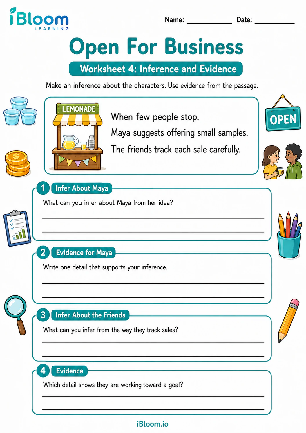 Preview page 1 of Open For Business — Inference and Evidence